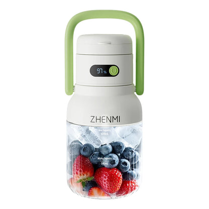 ZHENMI® Portable Blender J15 – Tritura Gelo, Mistura em 10s, Leve para Onde Quiser